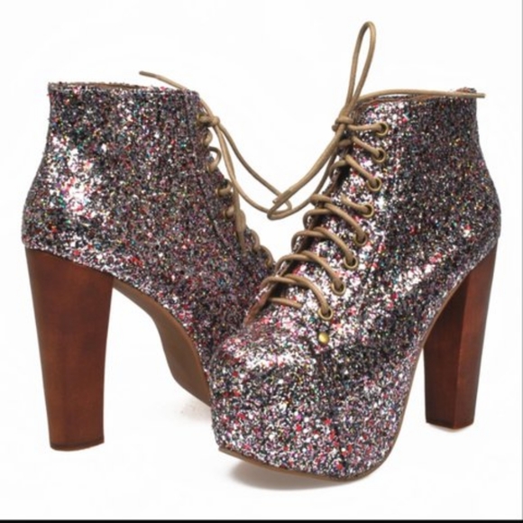 Jeffrey Campbell Shoes - Jeffrey Campbell Glitter Lita Platforms